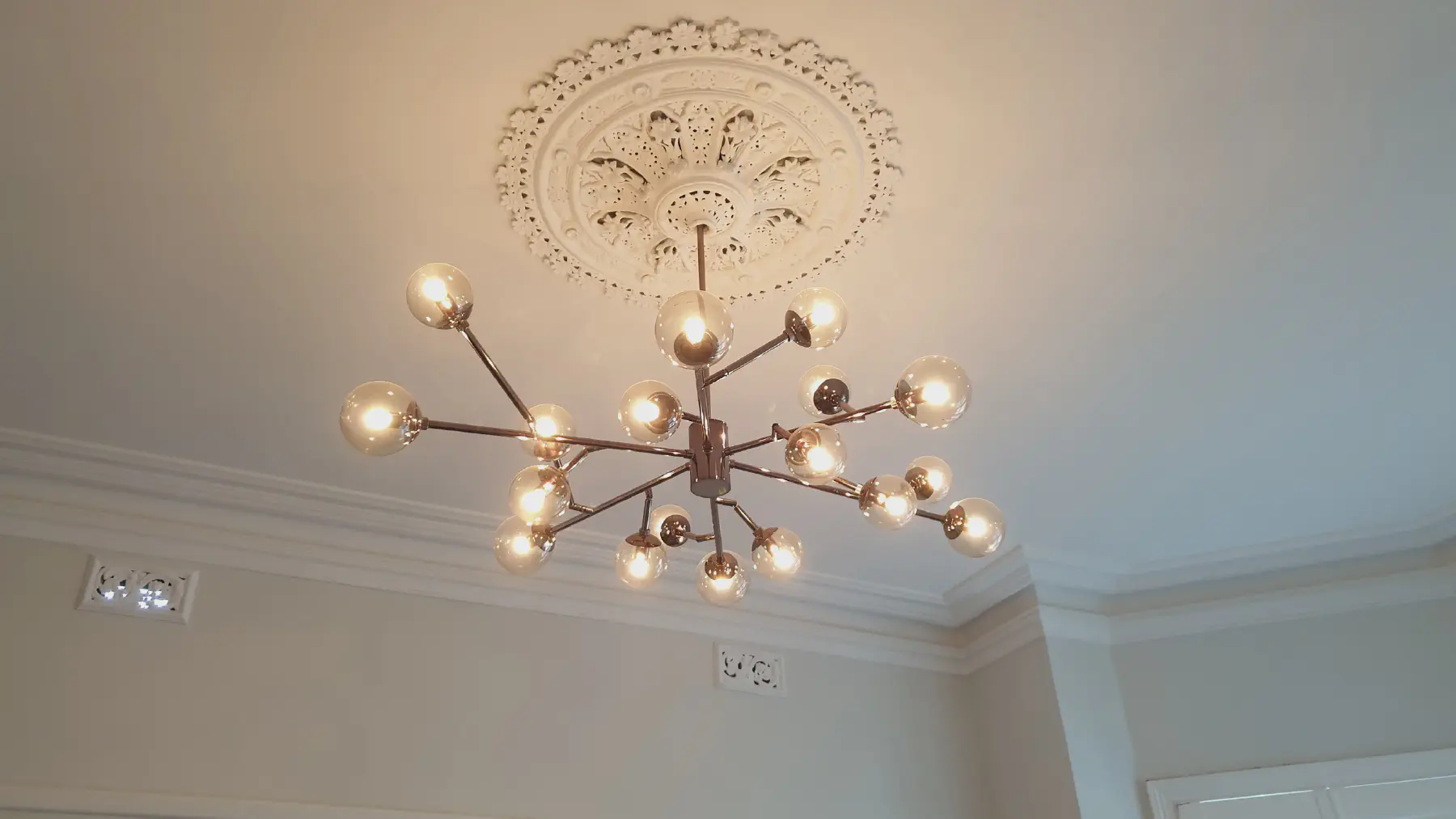 Feature lighting installed by Carda Electrics in a Toorak home